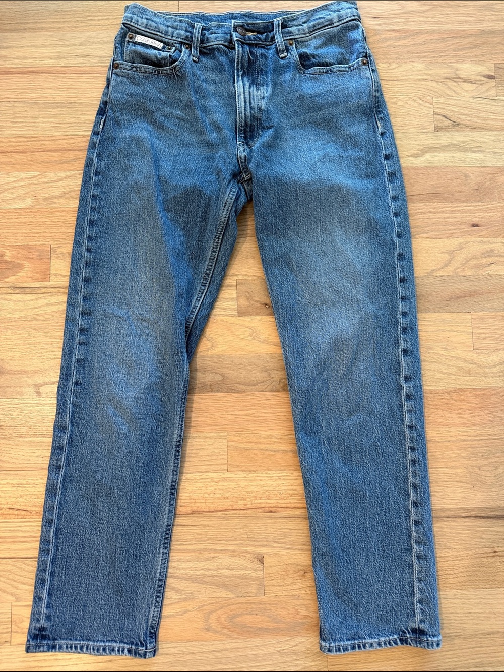 Calvin Klein Vintage Blue Straight Leg Denim jeans